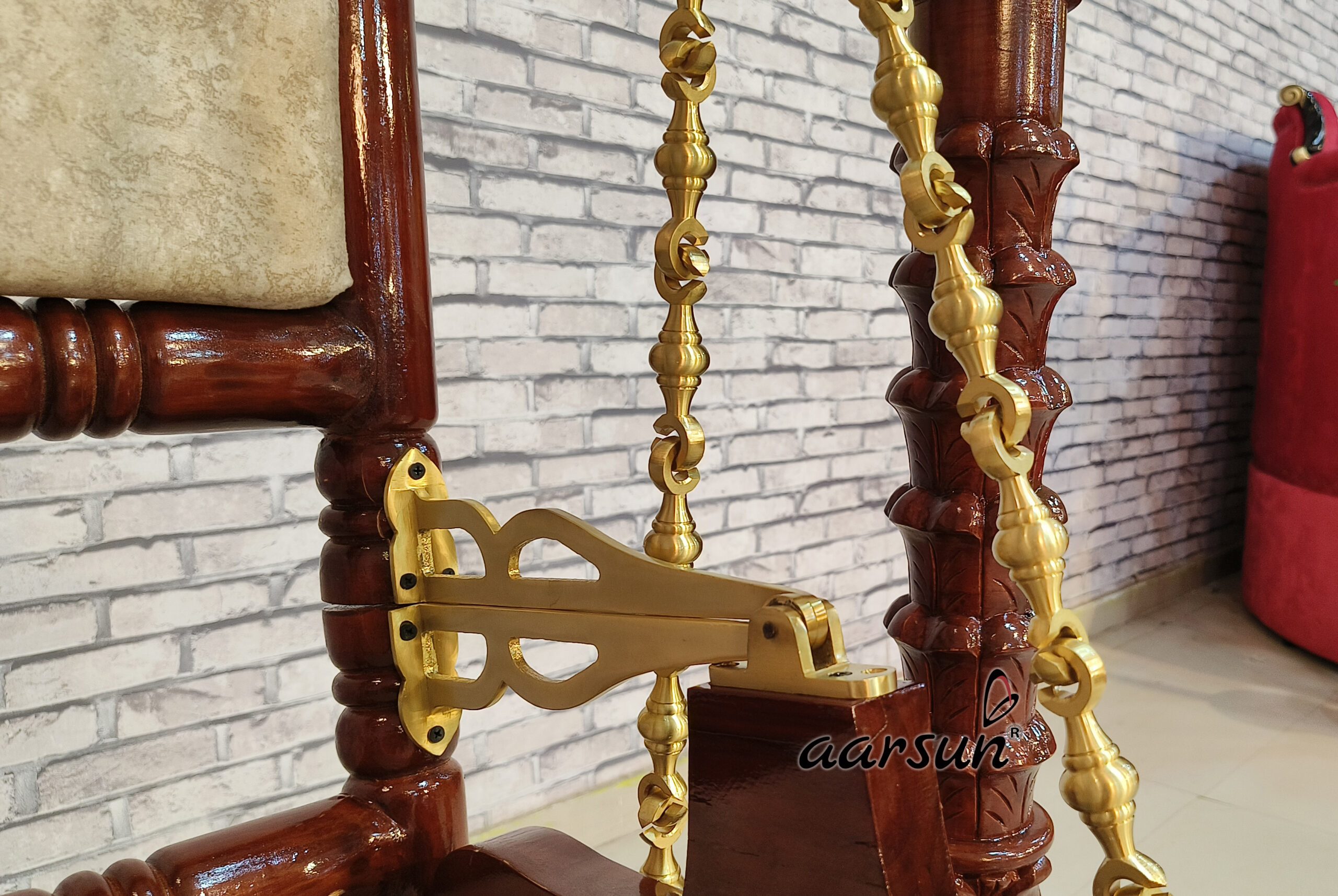 2-in-1 Swing, Wooden Cradle for Janmashtami with video view 3