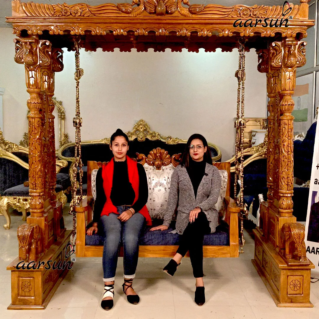 Bangai Zula Jhula Design Teak wood view 3