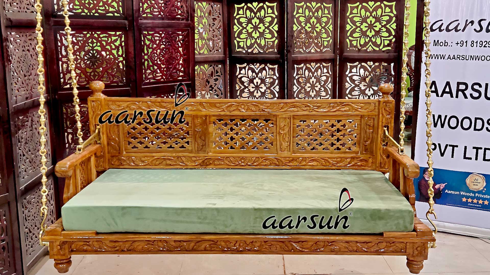 Ceiling Swing Reversible Jhula Seat top design view 4