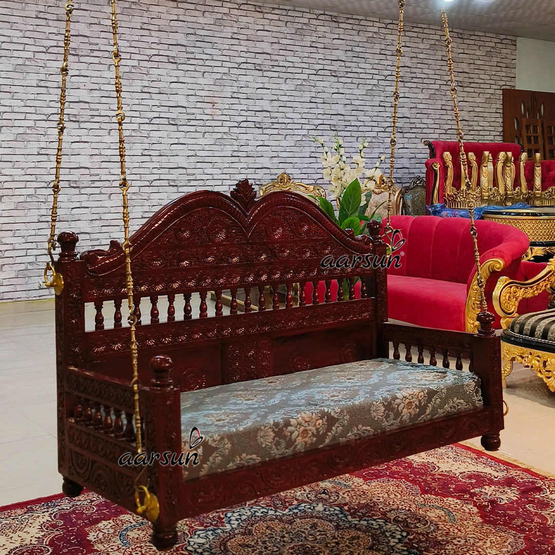Handcarved Ceiling Swing Seat view 4