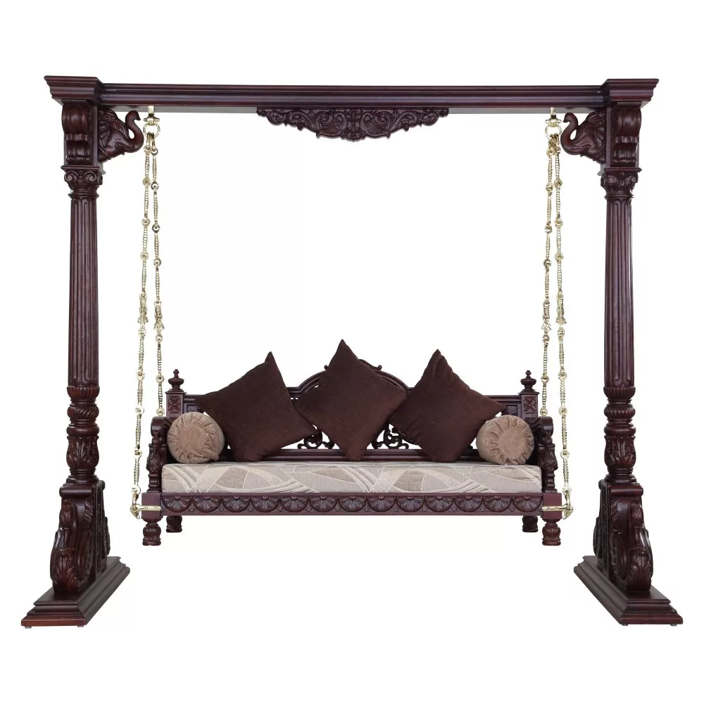 Handmade Wooden Jhoola for Indoor view 4
