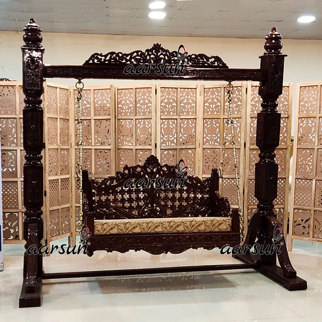 Indoor Jhula Classic Design Teak Wood