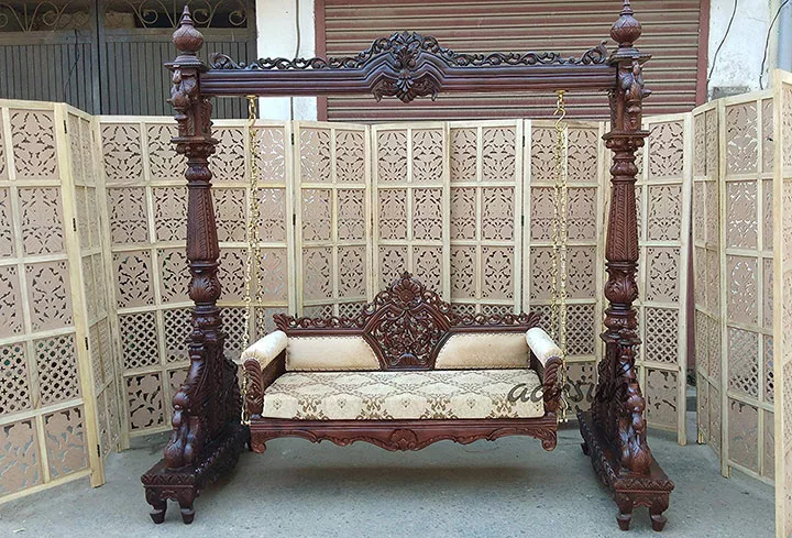 Indoor Wooden Swing / Jhula for Home