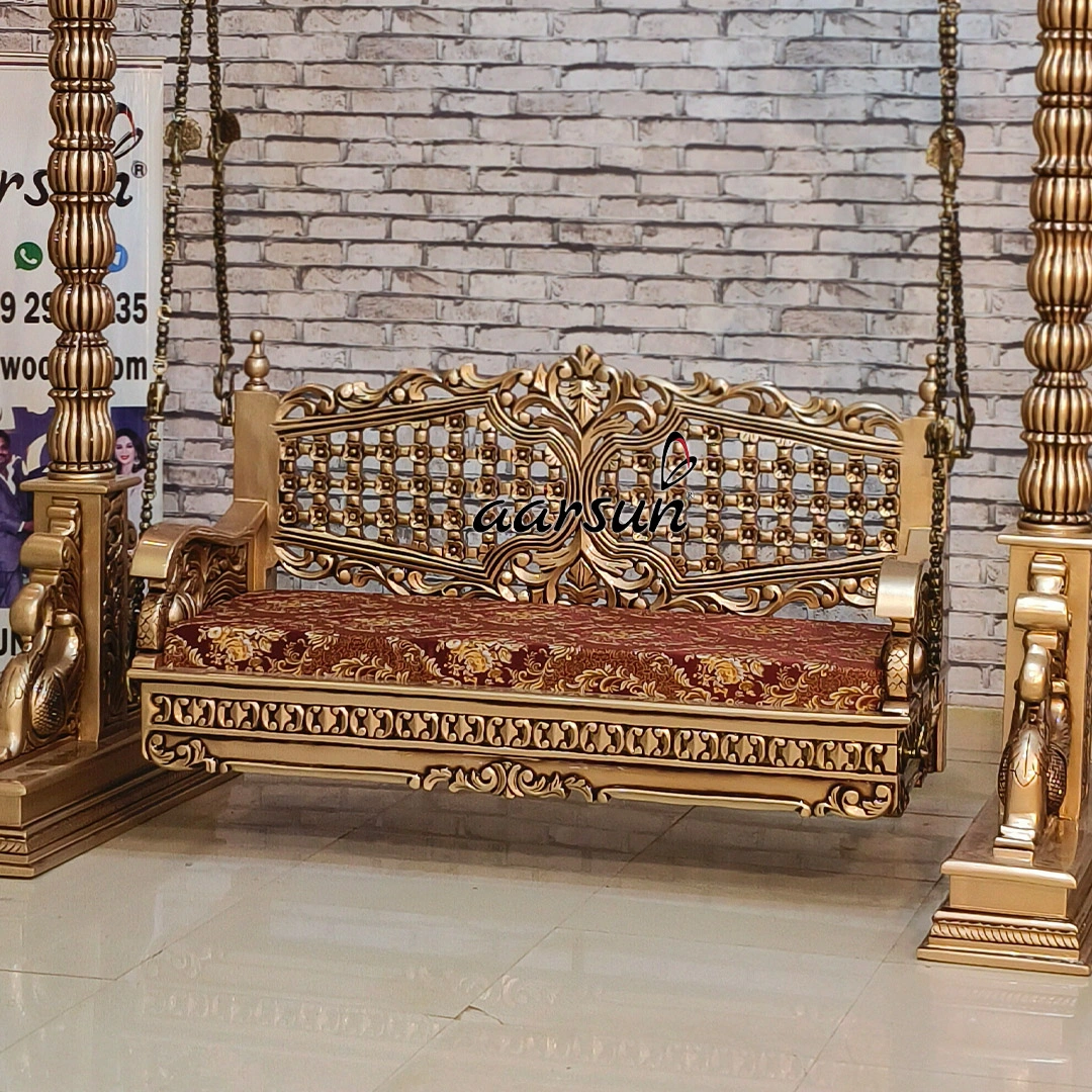 Premium Wooden Handcrafted Swing Design view 7