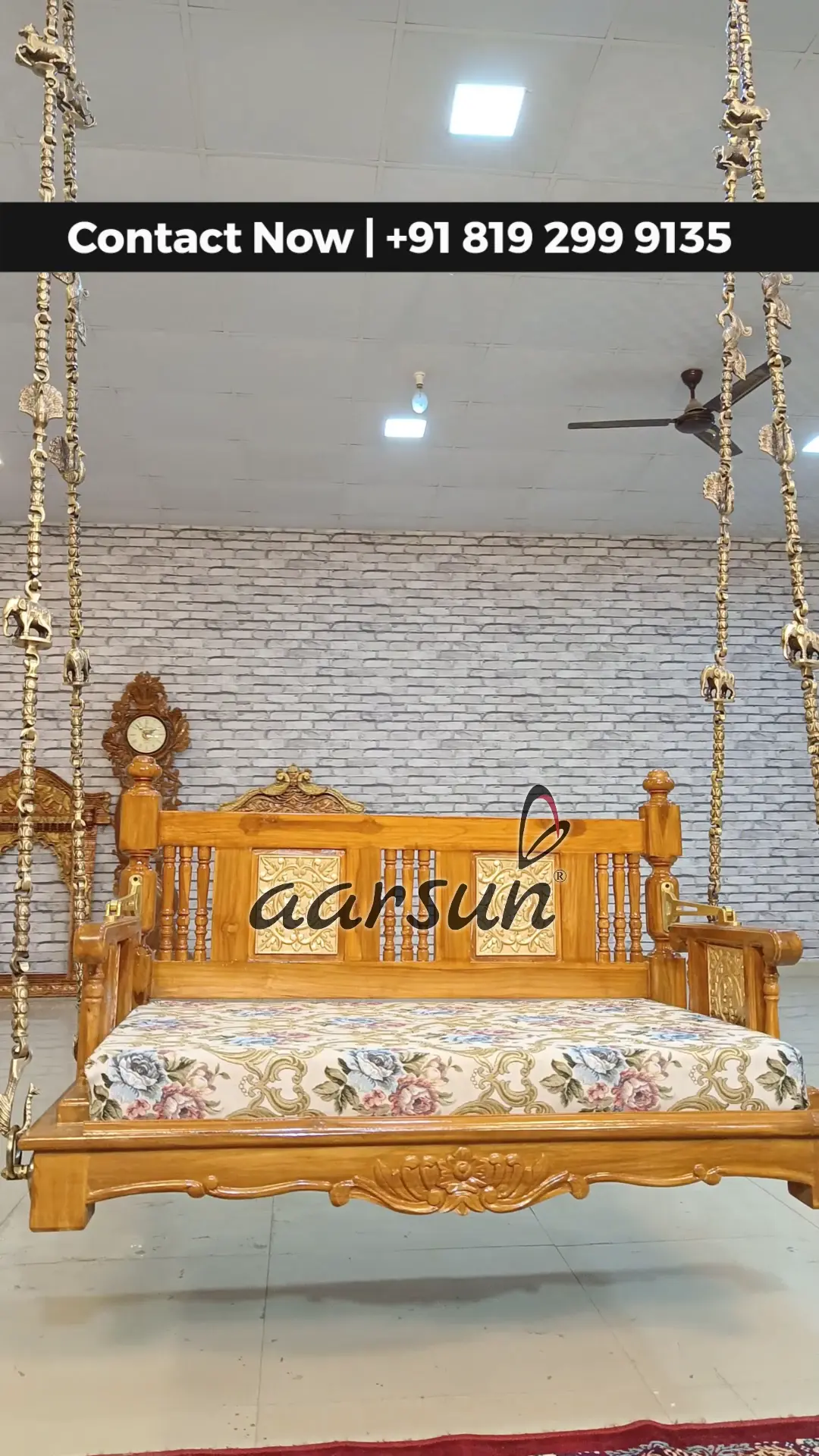 Reversible Swing Seat with Brass Chain