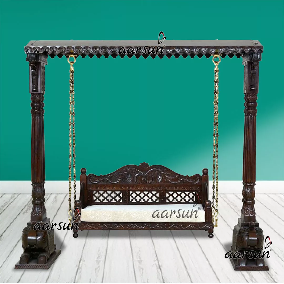 Traditional Wooden Swing / Jhoola for Indoor