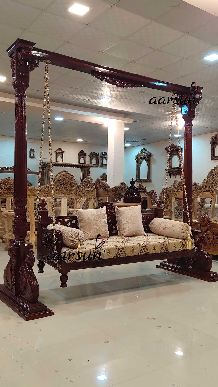 Wooden Floor Standing Jhula view 3