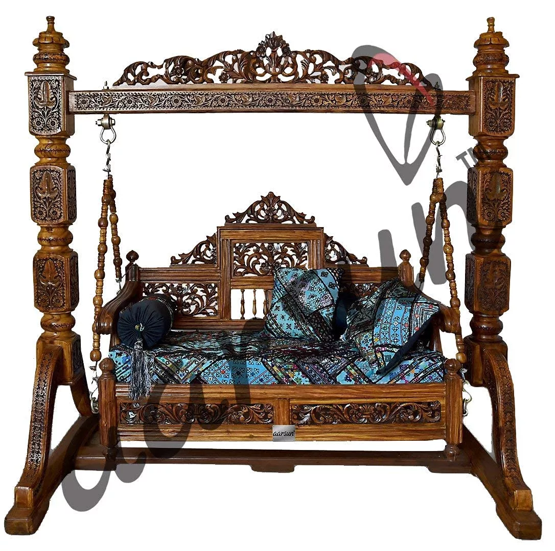 Wooden Indoor Jhoola / Swing view 3