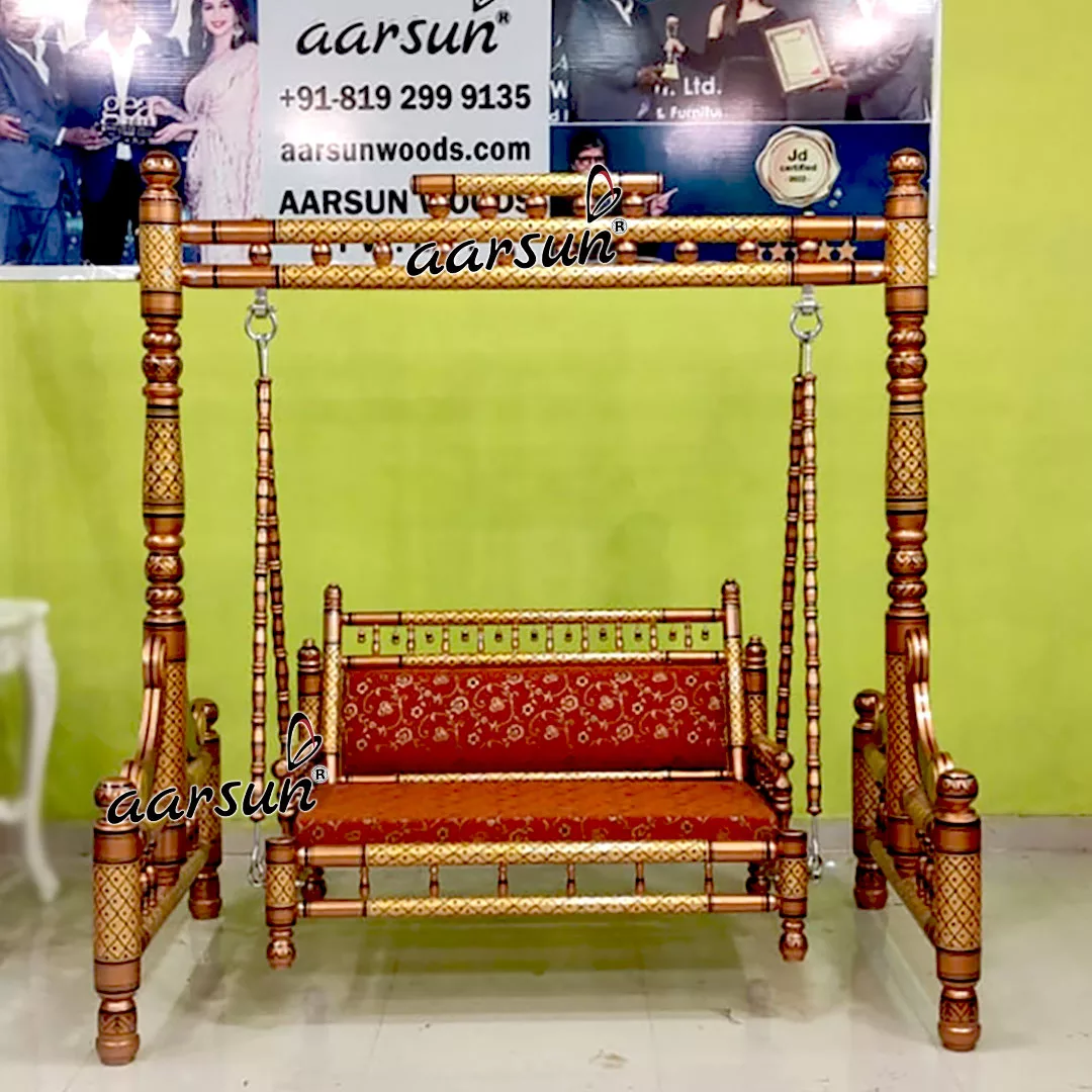 Wooden Sankheda Jhula Indoor